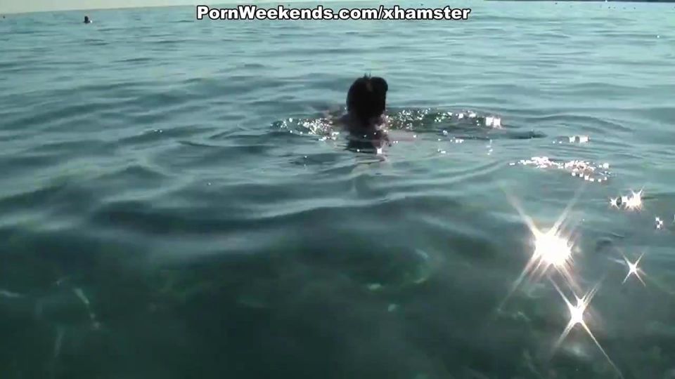 Students swim and fuck