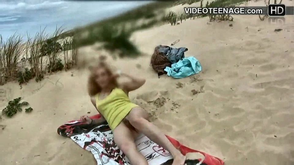 sexy teen at beach