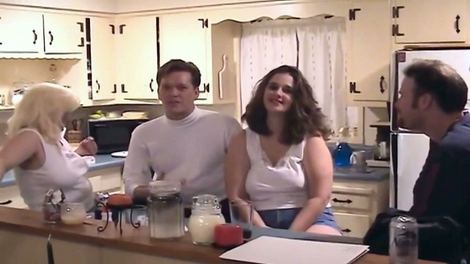 Mature Blondes and Brunettes in Wild Group Kitchen Orgy