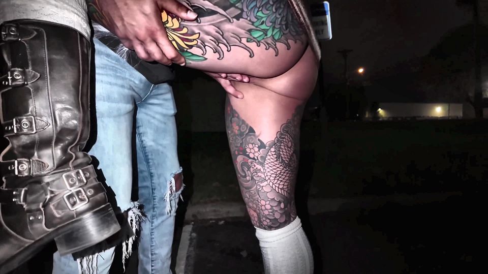 Horny Slut Bianca Bailee Rough Riding BBC in Park-n-ride