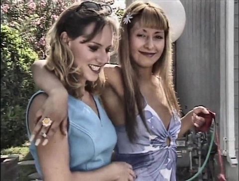 Two Young Vintage Lesbians Fucking with a Double Dildo