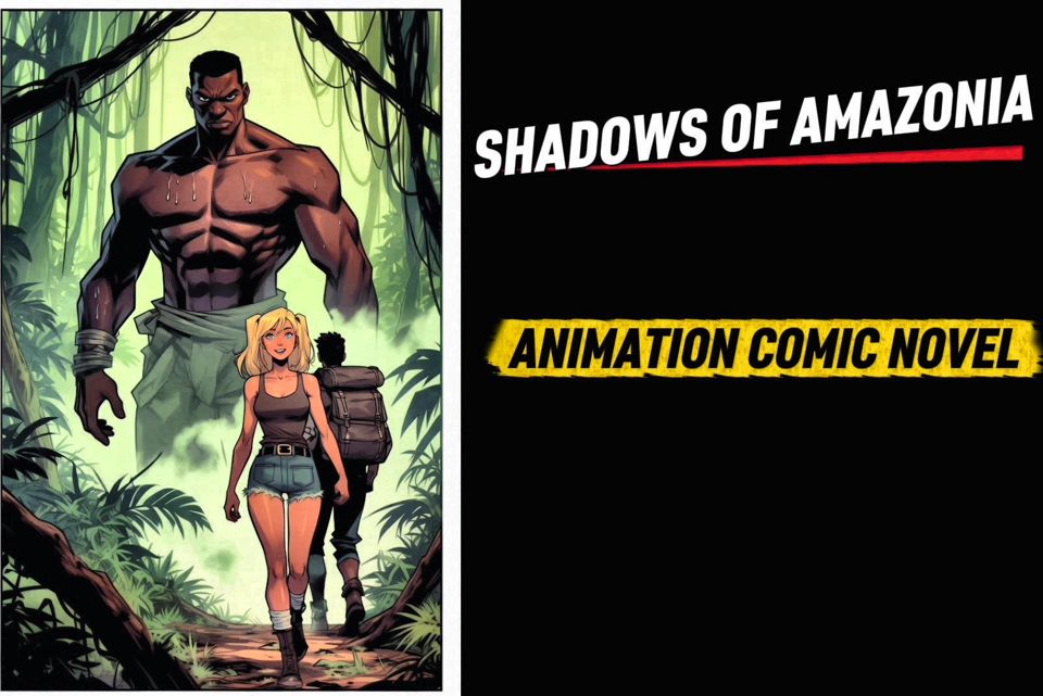 Sexy White Wife Tastes a Big Black Cock in Front of Her Cuckold Husband. Cartoon Comic Story