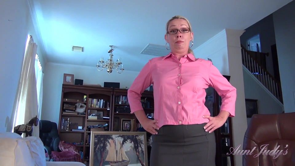 Auntjudys - Your Hairy MILF Stepaunt Liz Lets You Cum in Her Mouth (pov)