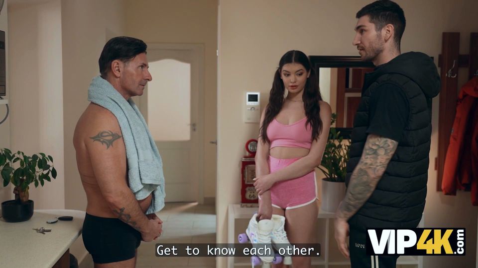 VIP4K. I wanted my Girlfriend to help my Daddy, but instead he helped her experience her first Orgasm