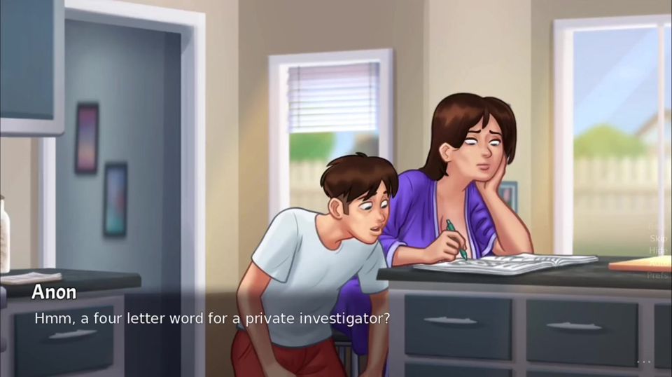 Debbie exposes her big boobs - summer time saga