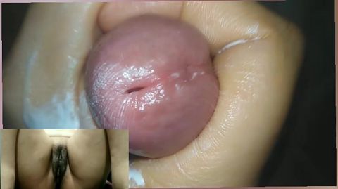 Wife Masturbates for Husband in the bathroom