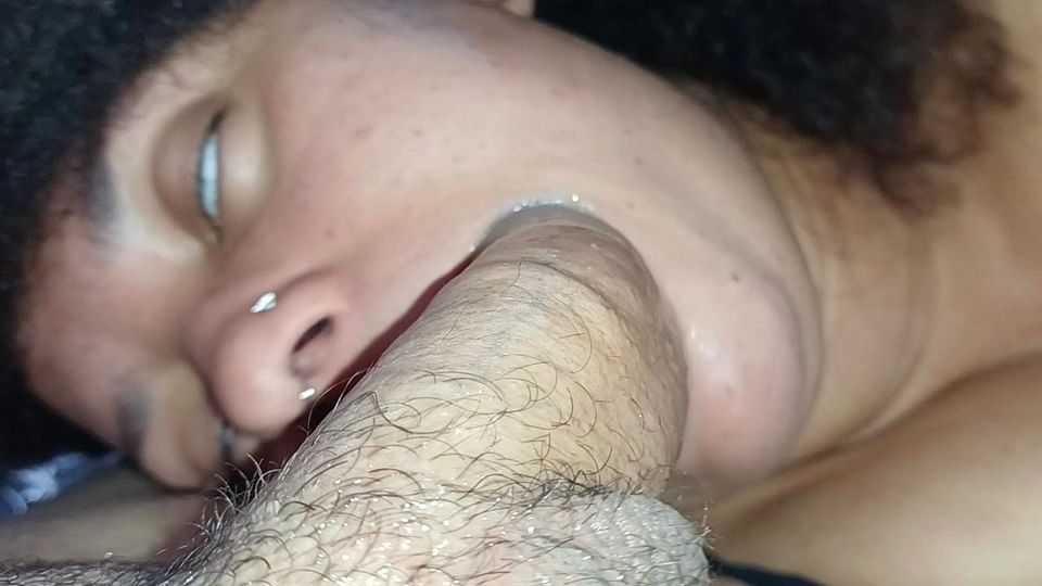 DELICIOUS CREAMPIE ON THE BEAUTIFUL FACE OF THIS GREEDY SLUT