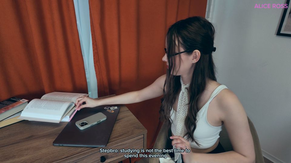 Stepsis Thanked Me for Helping with Her Homework by Fucking Me Hard and Getting a Huge Facial Cumshot