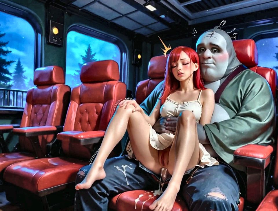 She Just Wanted to Watch the Movie but Got Her Ass Pounded Full of Cum on His Lap (ai Generated)