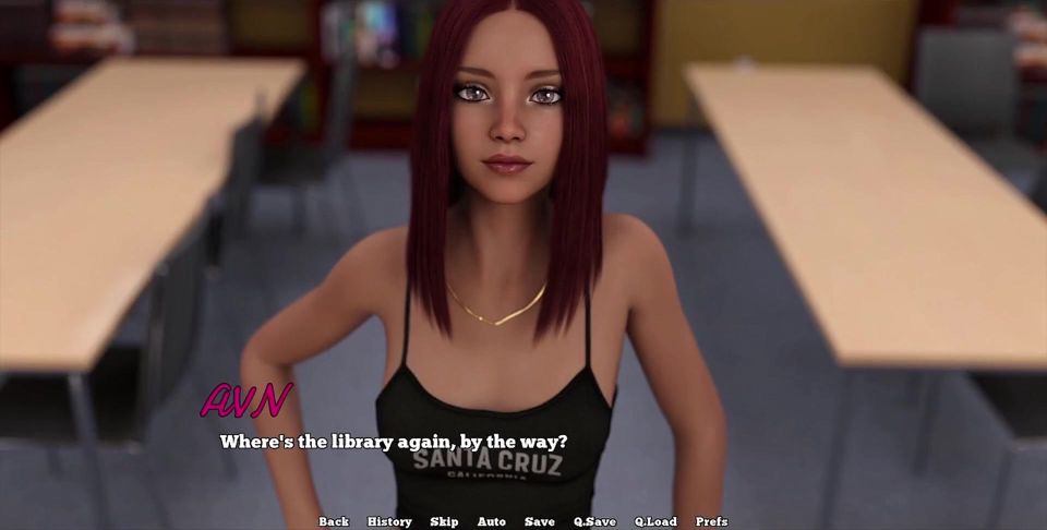 Law College - the Librarian Likes to Show Cleavage to Her Students