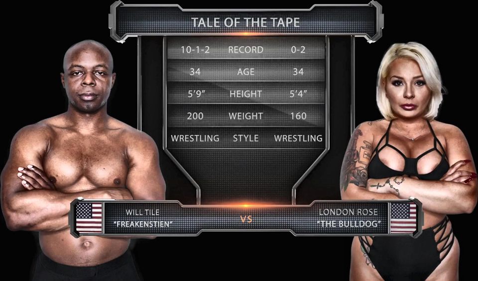London Rose Vs Will Tile Mixed Wrestling