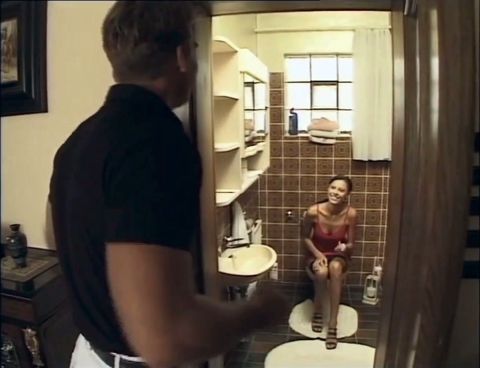 A Skinny MILF Have Hard Sex Inside the Bathroom
