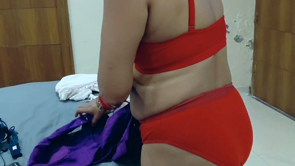 Hot Indian Wife in a Hotel Room with Her Boss
