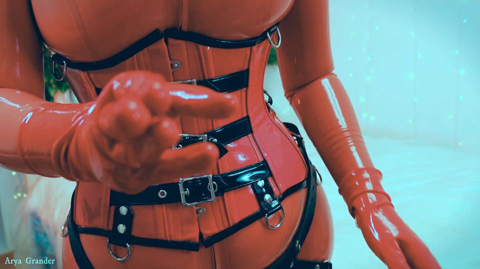 Latex strap-on mistress - Femdom POV video