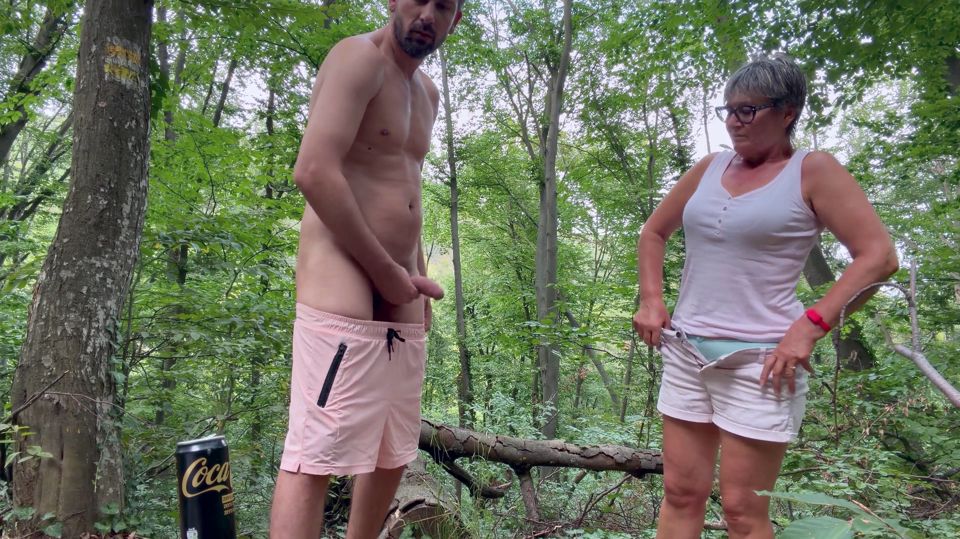 Madam O Squirting in the Forest