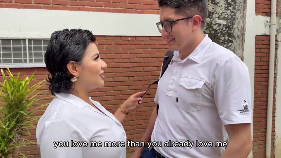 I Lose My Virginity to My Boyfriend and My Stepmother Joins in for a Rough Threesome - Naty Delgado