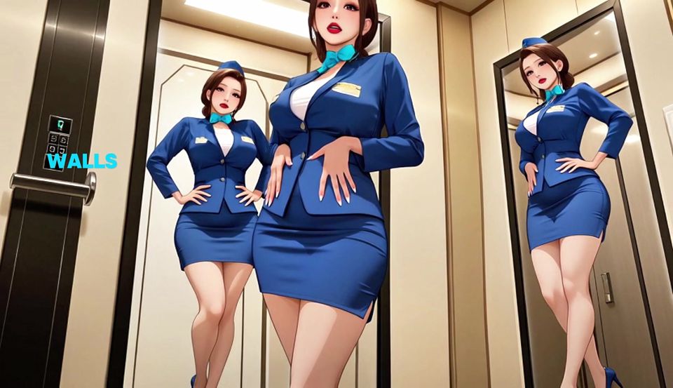 Elevator Fantasy - Sexy Elevator Girl Fucked Hard by Guest (ai Hentai)