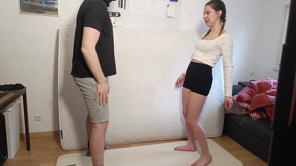 Ballbusting Hard Barefoot Kicks