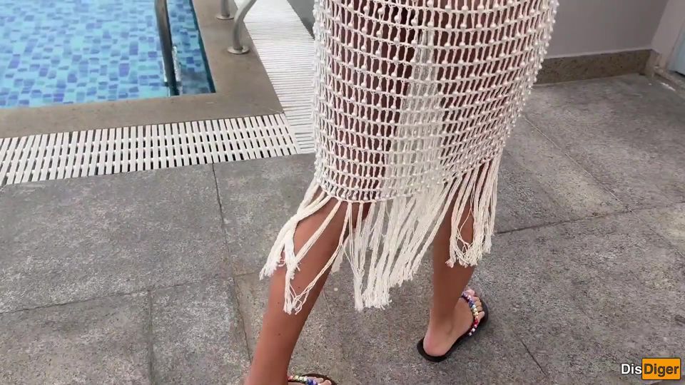 Gorgeous Spanish Blanca Wants to Try Russian White Cock on Vacation - Creampie