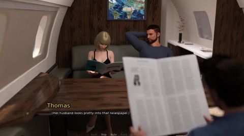 Grandma's House - Gameplay - Roleplay - Big Ass Wife Sucks Cock in Front of Cuck Husband in Plane