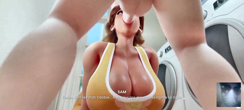 Step-mom Daisy From Mario Sees My Hard Dick and Offer Me to Suck It!!