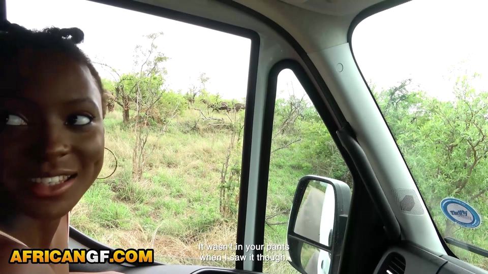 My BLACK GF said she loved the sun... so I took her on a safari to enjoy the day & fuck her ROUGH