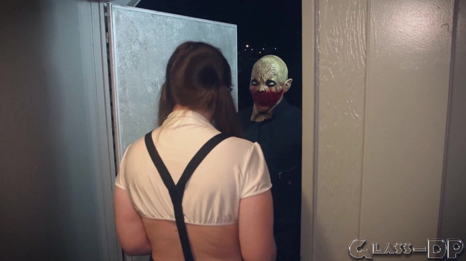Halloween Whore Fucks Trick-or-treater Dressed up Like a Monster