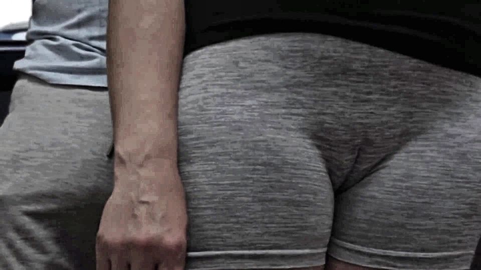 Almost Seen When She Strokes His Cock Inside a Bus