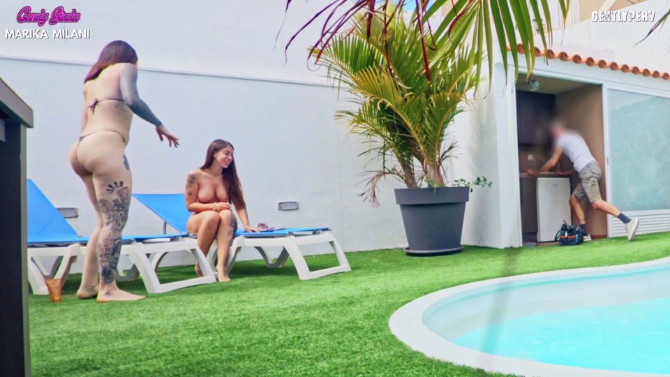 Gentlyperv and the two queens of porn: Marika Milani and Candy Giada in an unforgettable scene