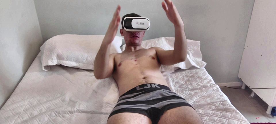 Stepmommy and Stepdaddy Caught Their Stepson Wearing Virtual Reality Glasses Watching Porn