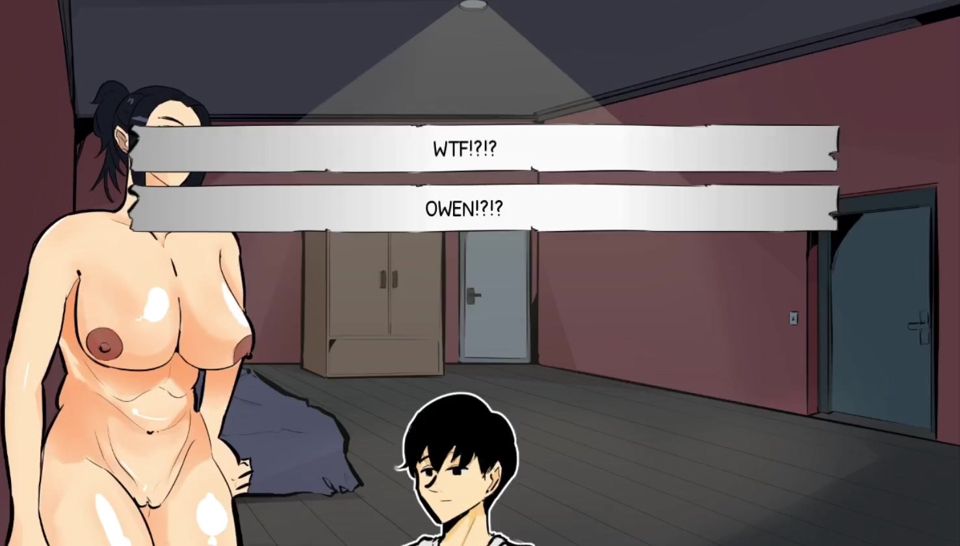 Cougar with large breasts and big ass continues to fuck Owen in secret - gameplay