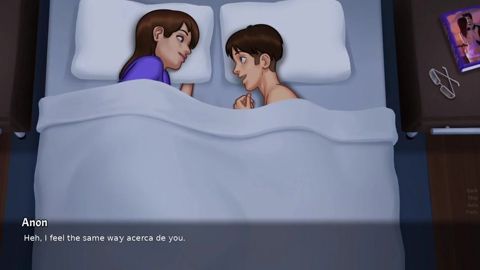 Stepmom and stepson making love under the covers