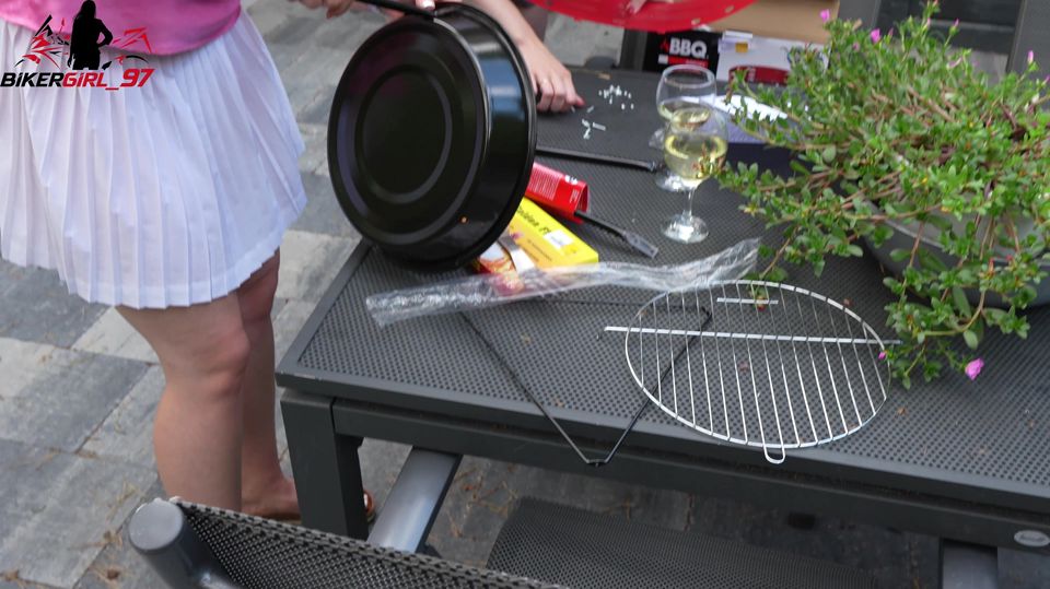 Our First Barbecue Evening on Vacation! Buy, Assemble and Enjoy the Grill Bikergirl_97 Wet Wonder