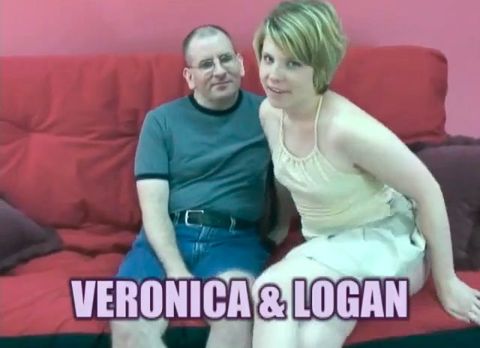 Veronica's in a miniskirt and sucking dick