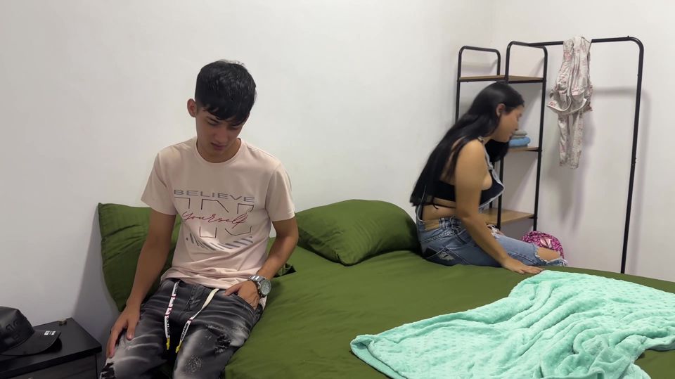 I Share a Hotel Room with My Latina Stepsister and Fuck Her Huge Ass Until I Come Inside
