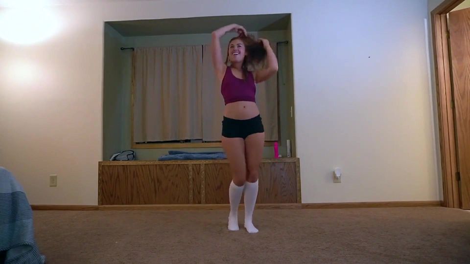 Girlfriend caught dancing for of, fucked hard