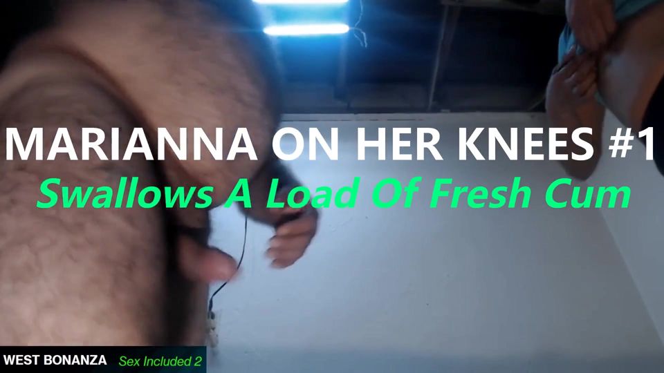 Marianna on Her Knees #1 - Swallows a Load of Fresh Cum