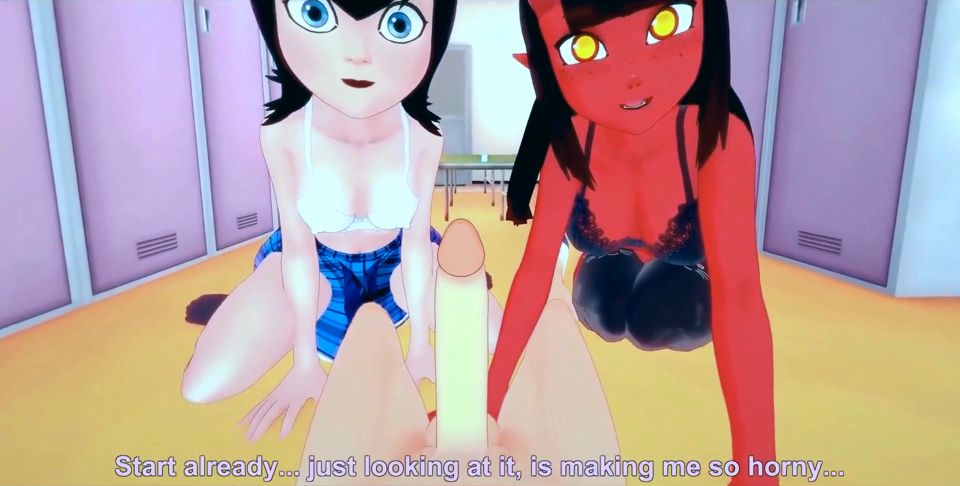 Meru the Succubus & Mavis Dracula in the Lockers Room
