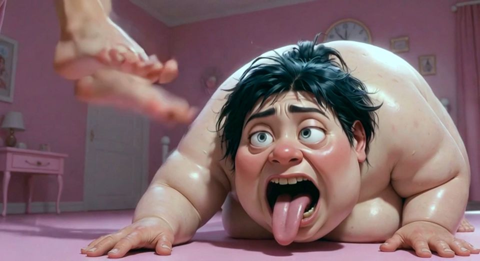 Fat Ugly Woman Degraded - Lick Beautiful Girl's