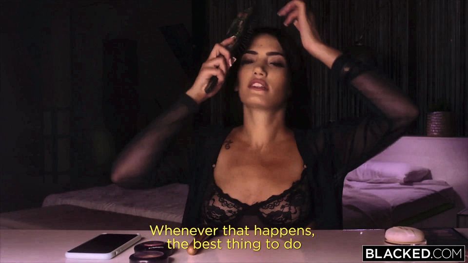 Blacked Hottie Penelope Has Secret Pool Sex with Huge BBC