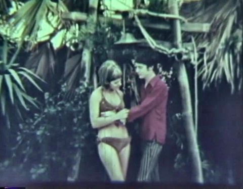 Hot vintage sex outdoor by the swimming pool!
