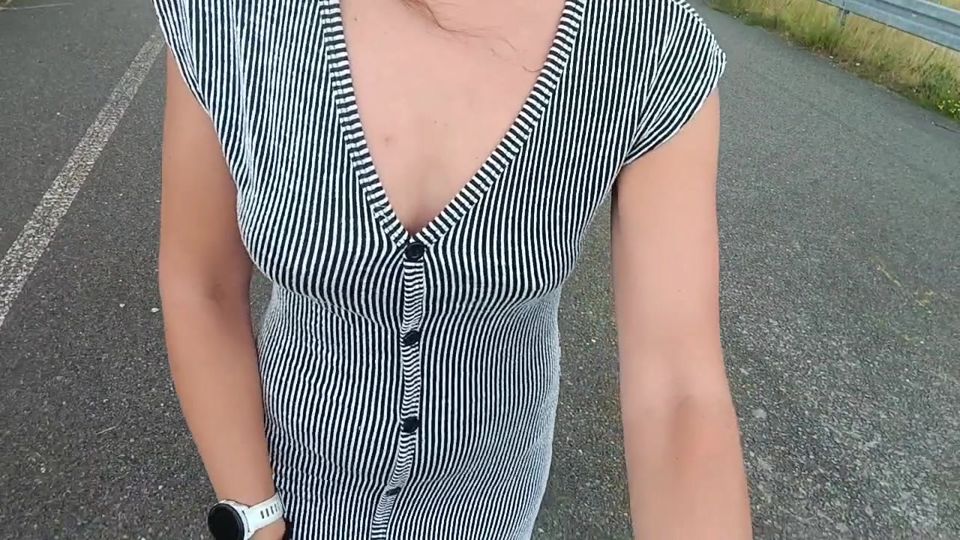 fully naked masturbation on the highway