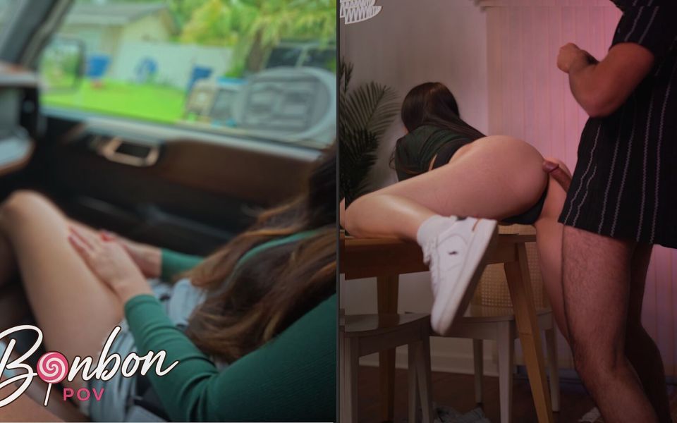 POV: Your Wife Finds Your Girlfriend's Thong & Gives You Her Ass on the Kitchen Table