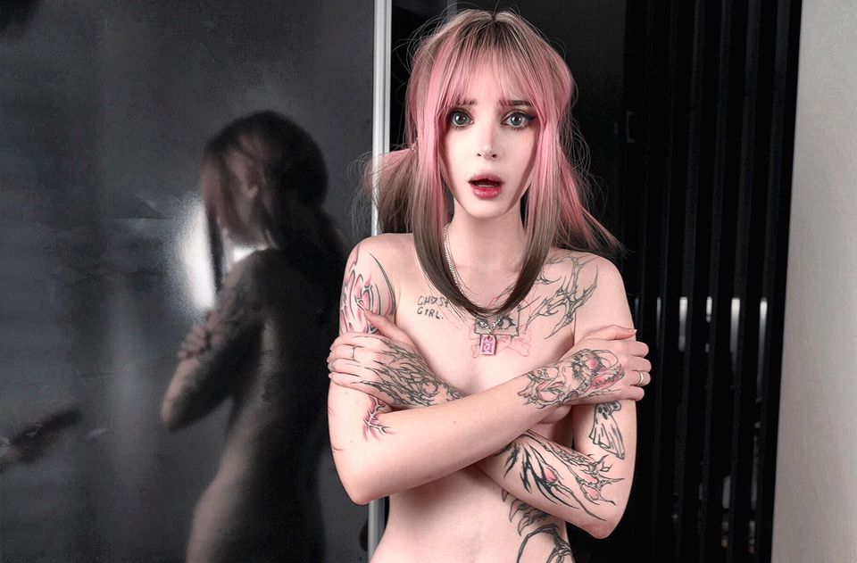 Stepsister Catches Me Fucking a Sex Doll to Her Nudes Then Gives Footjob and Lets Me Cum on Her