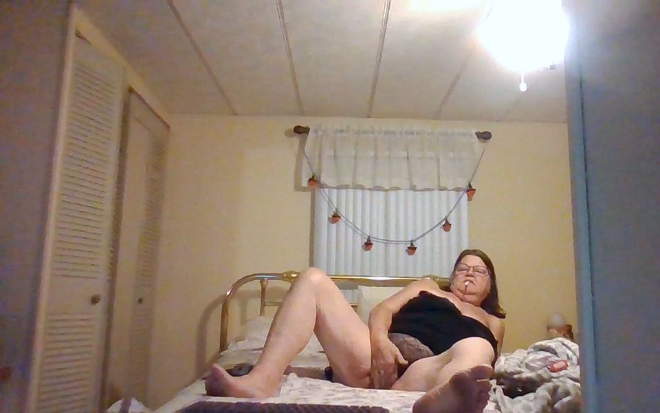 playing on my bed in black