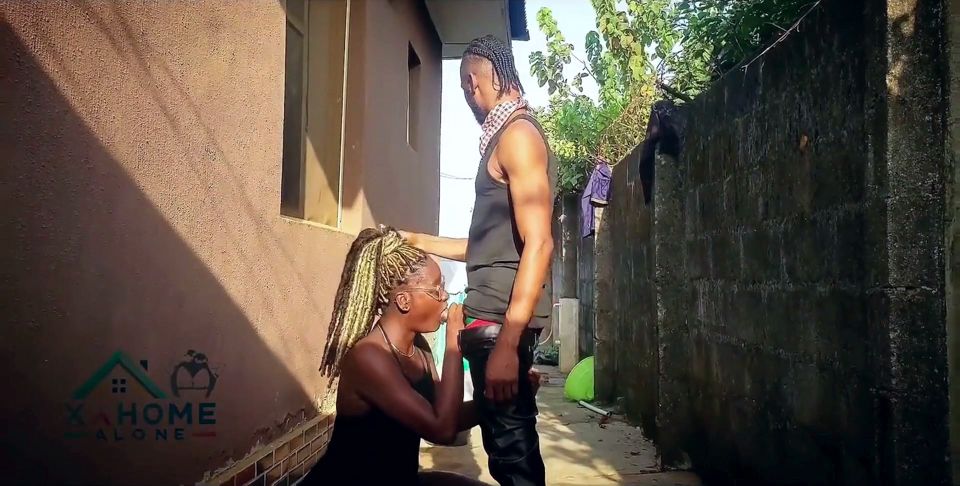 Cultist Boy and Girlfriend Was so Horny That They Had Quick Sex Behind the House.