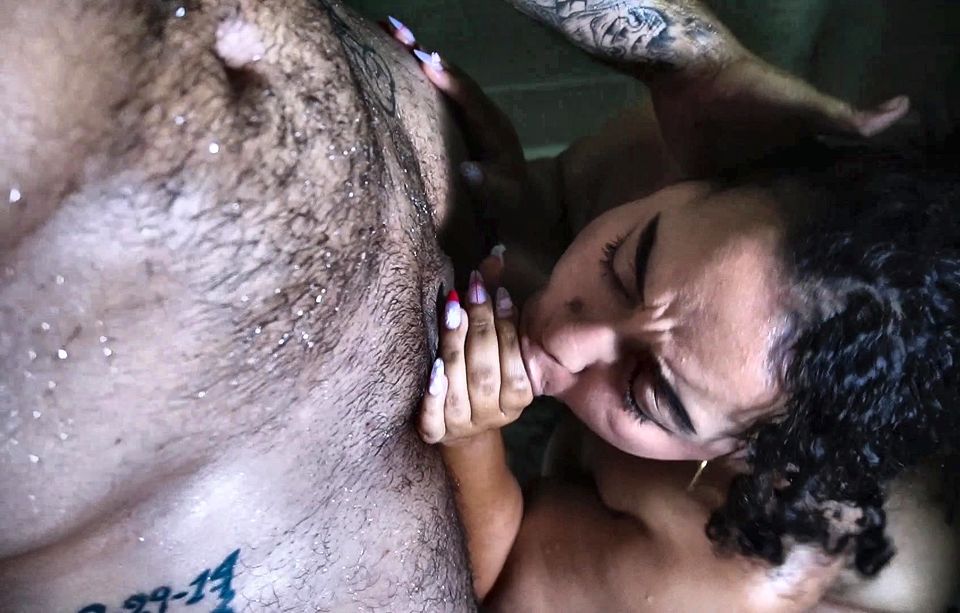 Enjoying a good swim with my neighbor