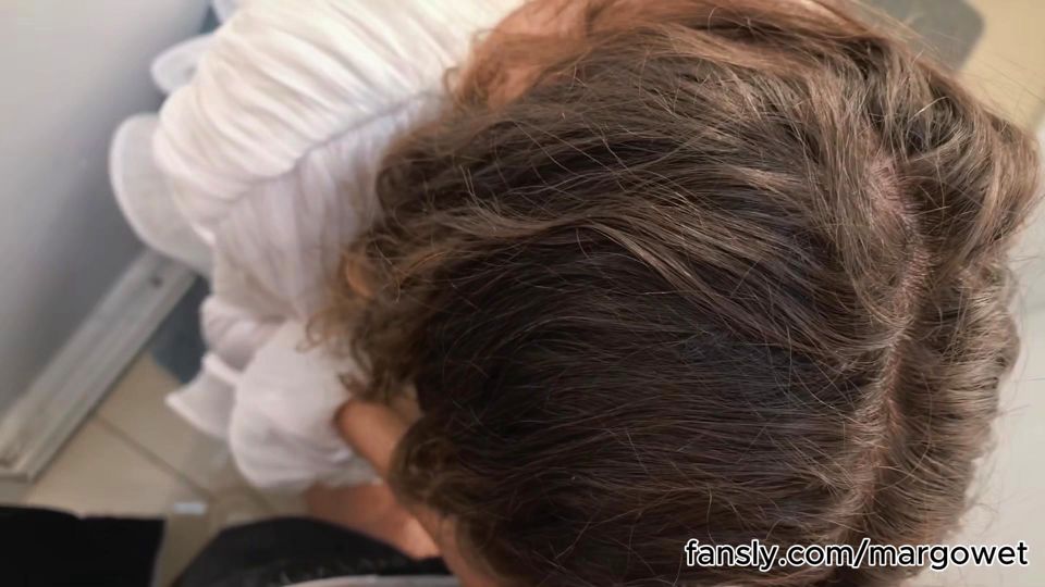 Walked In On My Girlfriend Trying On a Dress - Quick Dressing Room Blowjob POV Cumshot in Mouth