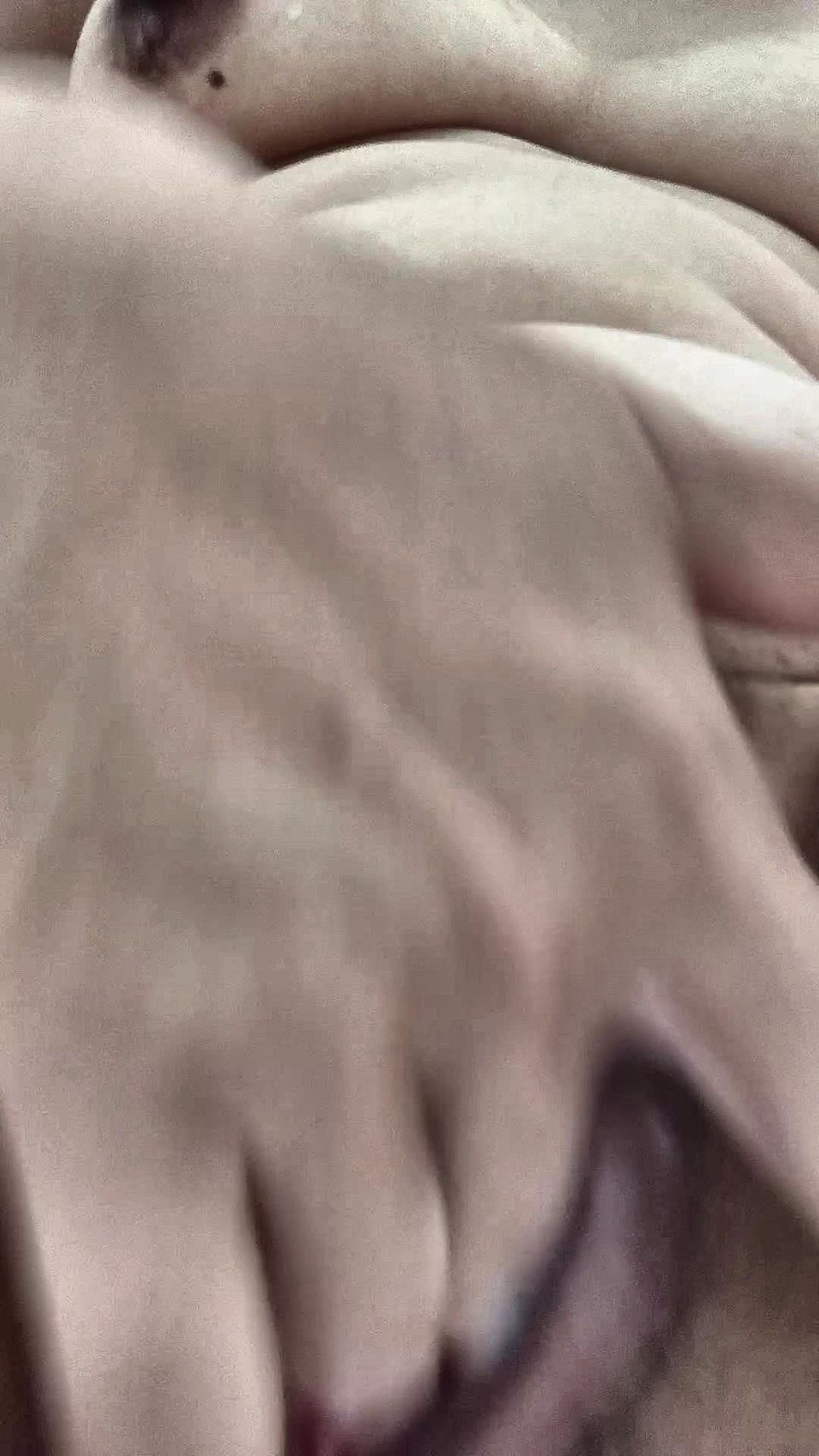 Moaning handjob is real fucking hands