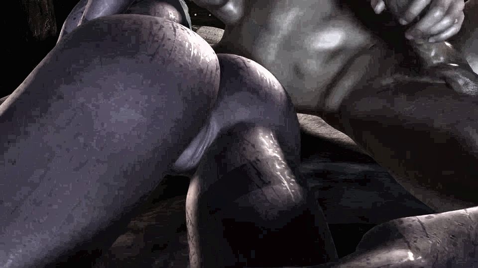 Purple Night Elf in Skyrim Has Side Anal on Bed - Skyrim Porn Parody